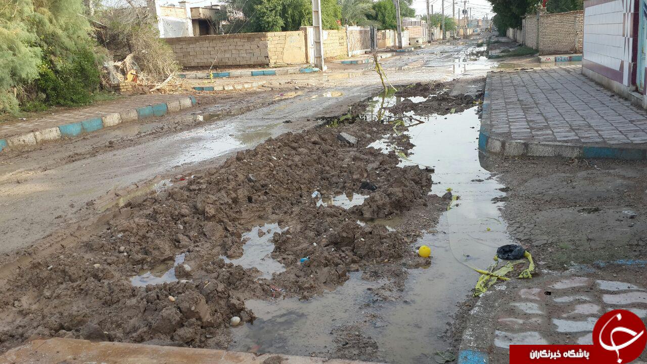 وضعیت اسف بار مناطق خرمشهر + تصاویر