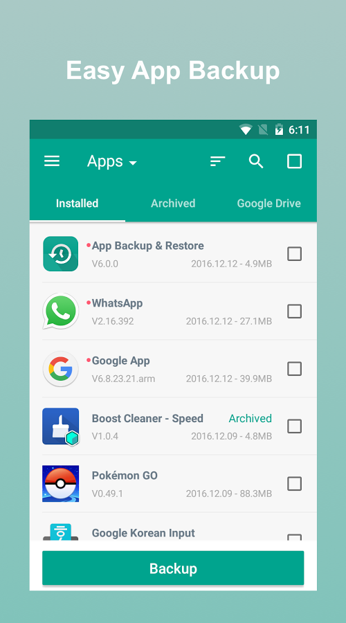 App Backup Restore