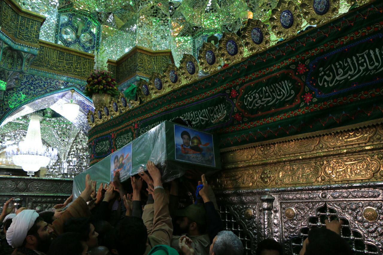پیکر نخستین شهید طلبه لشکر فاطمیون در قم به خاک سپرده شد