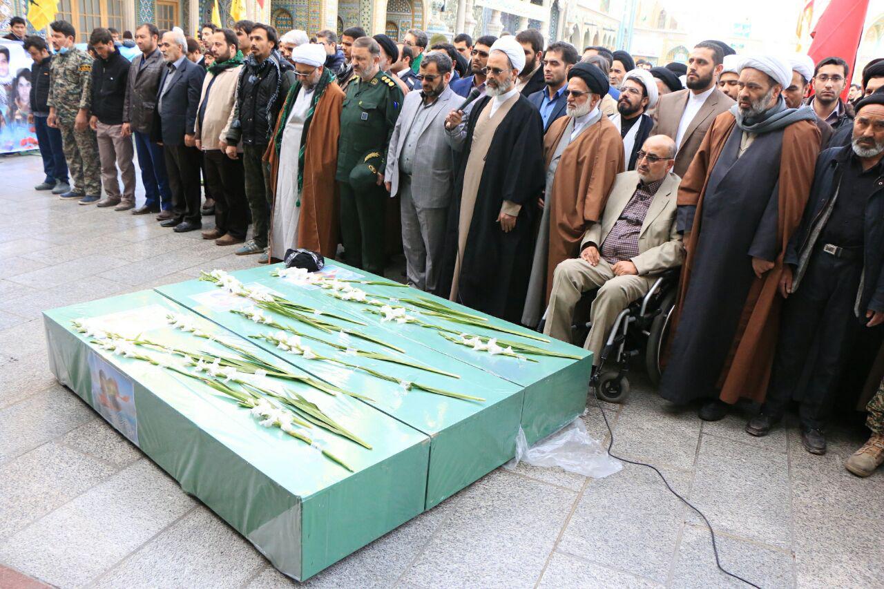 پیکر نخستین شهید طلبه لشکر فاطمیون در قم به خاک سپرده شد