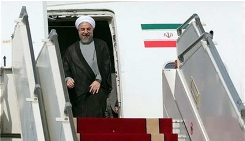 روحانی وارد قزاقستان شد روحانی وارد قزاقستان شد