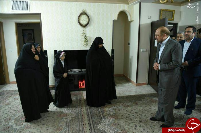 عکس/ دیدار قالیباف با خانواده شهید مدافع حرم محسن فرامرزی