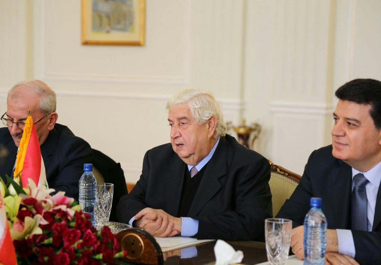 وزیر خارجه سوریه با محمدجواد ظریف دیدار کرد