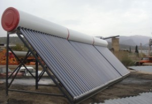 نصب 100 دستگاه آبگرمکن خورشیدی