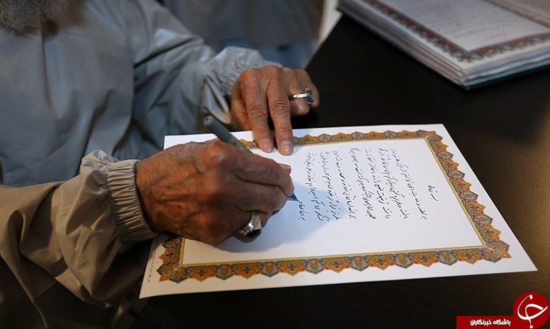 آیت الله جنتی با پوششی متفاوت+عکس