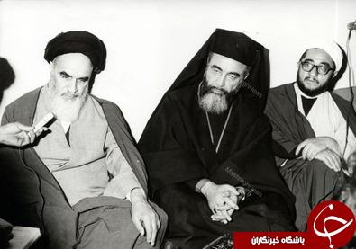 مشهورترین اسقف مسیحی حامی مقاومت درگذشت +&zwnj;تصاویر با امام و رهبری