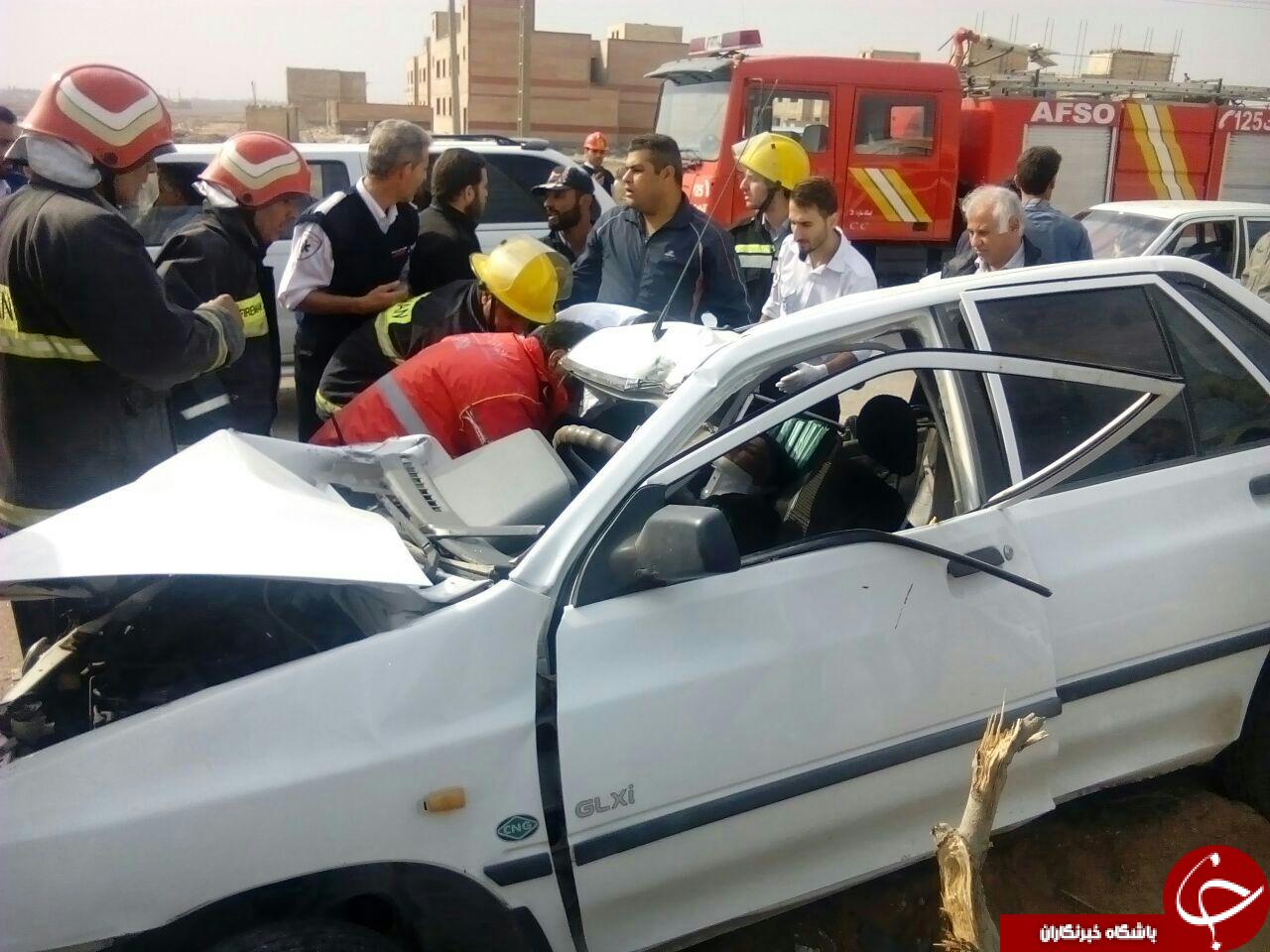 واژگونی پراید با 2 کشته در جاده! + تصاویر