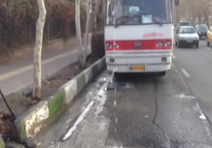 هدررفت آب در منطقه ولنجک + فیلم
