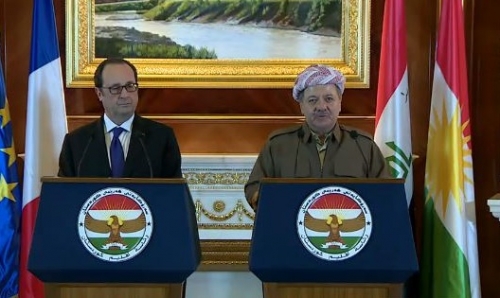 بارزانی سفر اولاند به اقلیم کردستان عراق را مهم توصیف کرد
