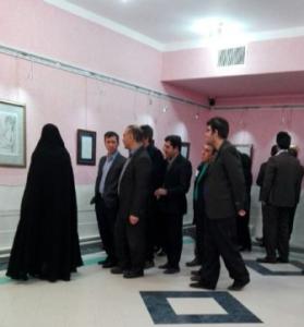 افتتاح نمایشگاه آوای دست ها در ایوان