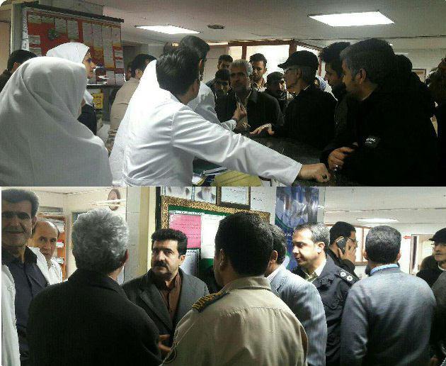 کتک کاری پزشک اورژانس بیمارستان علیمرادیان نهاوند در حین انجام وظیفه