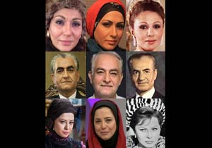 بازیگران معمای شاه قبل و بعد از گریم + عکس