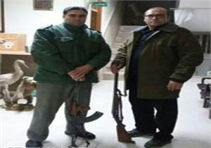 دستگیری شکارچی متخلف