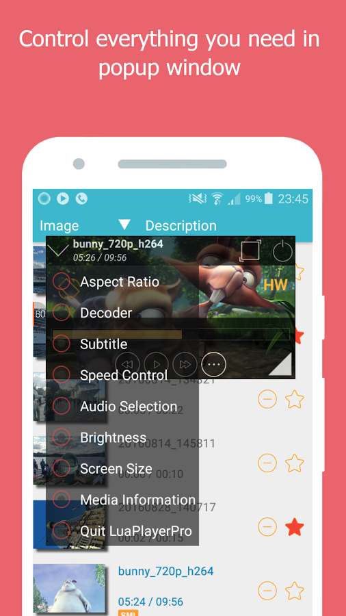 دانلود Lua Player Pro برای اندروید /  امکان پخش فیلم به صورت POP Up