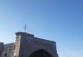 نقاره زنی صبح گاهی در حرم امام رضا (ع) + فیلم