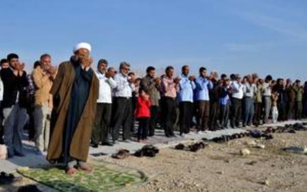 اقامه&zwnj;ی نماز باران در برازجان
