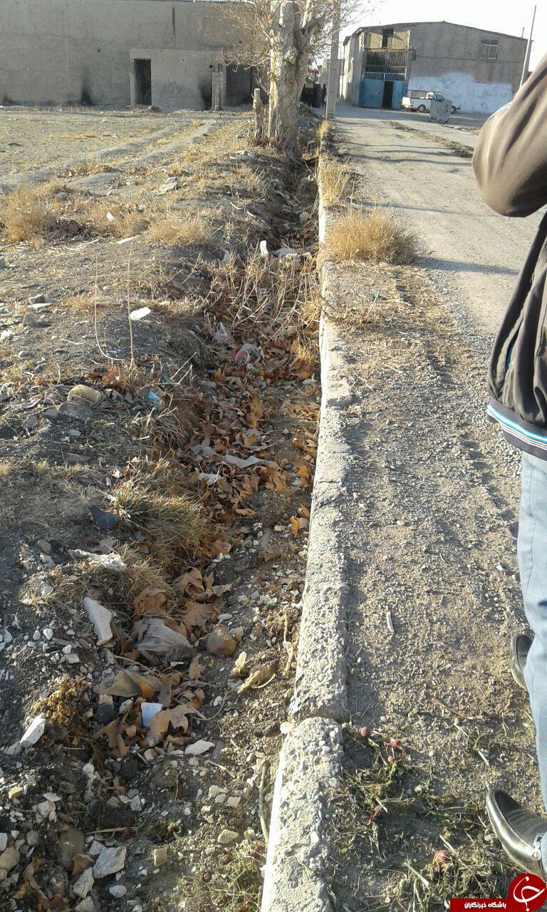 نمایی از وضعیت اسفناک کوچه و خیابان&zwnj;های شهرک طالقانی