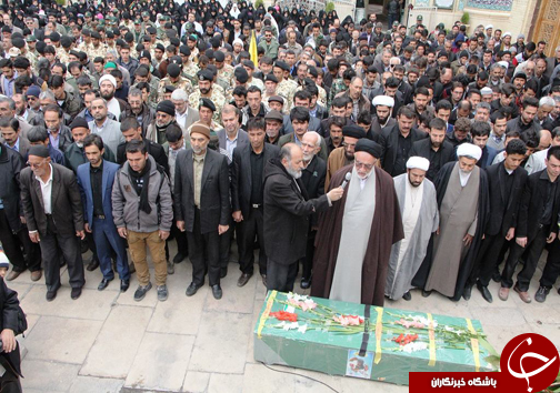 تشییع پیکر پاک شهید مدافع حرم در شیراز