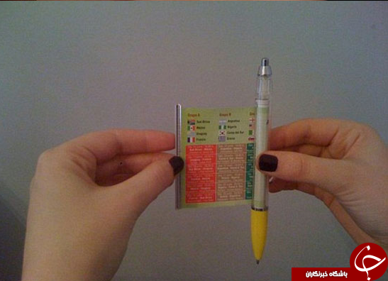 جالب ترین روش های تقلب دانشجویان در جلسه امتحان+تصاویر