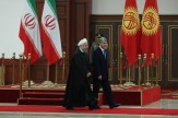 رییس جمهور وارد بیشکک شد/استقبال رسمی رییس جمهور قرقیزستان از روحانی