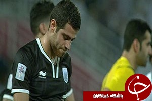 اخراج پور‌علی‌گنجی در بازی مقابل الجیش + فیلم