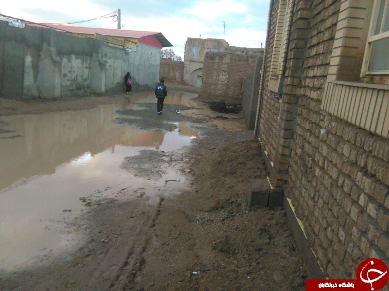 وضعیت نامناسب جاده روستای نهرپشته
