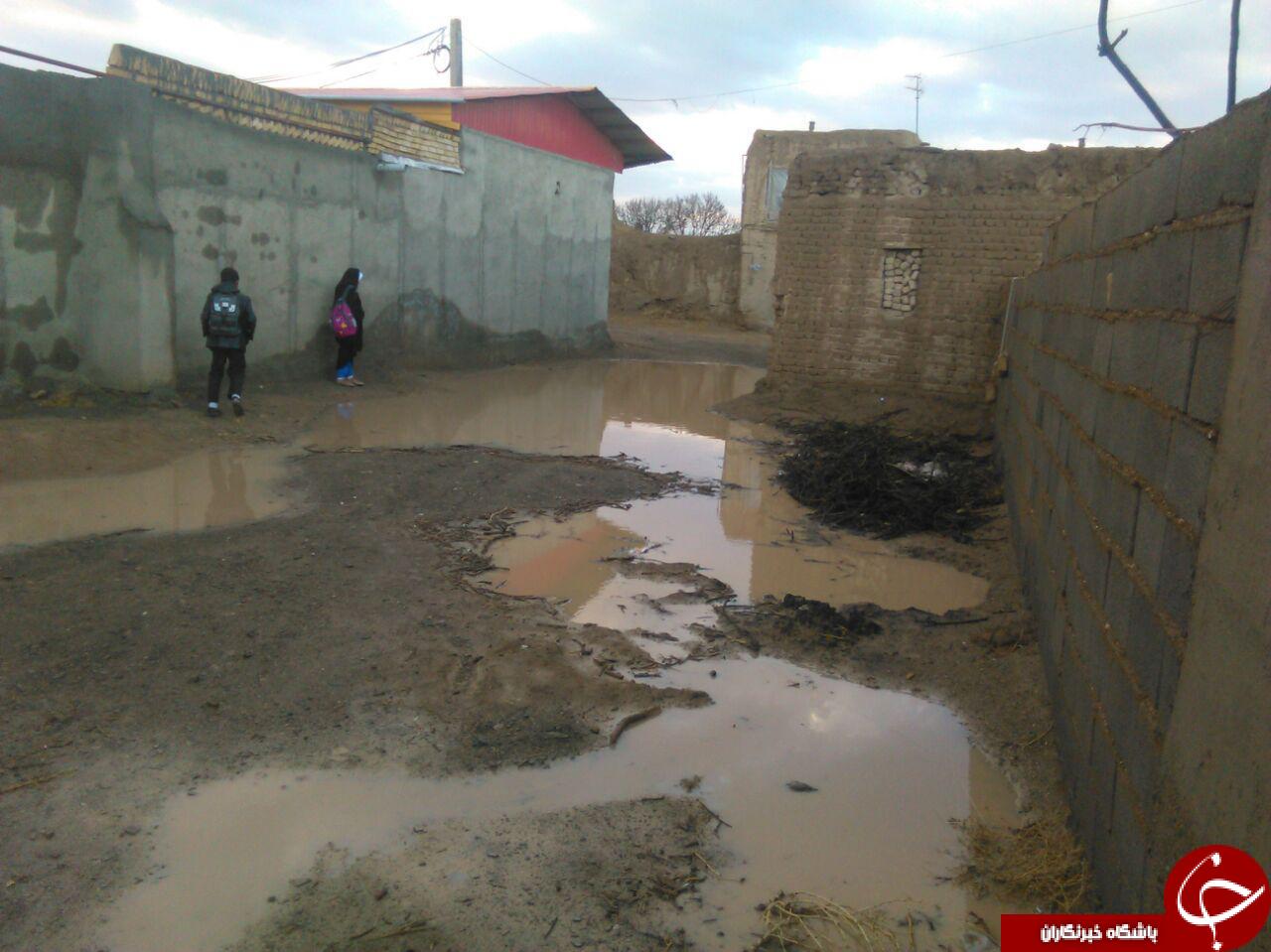 وضعیت نامناسب جاده روستای نهرپشته