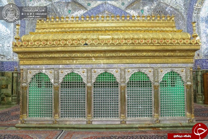عکس/ رونمایی از ضریح بازسازی شده حرم مطهر علوی