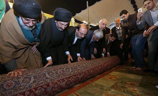 رونمایی از ضریح مطهر علوی و مفروش شدن داخل حرم امیرالمومنین(ع)+ تصاویر