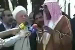 پاسخ دندان شکن آیت الله هاشمی به مسئول سعودی حین بازدید از باغ فدک + فیلم