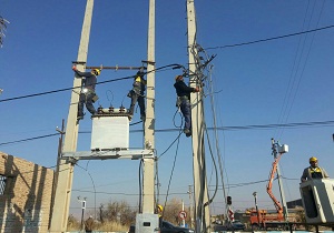 بهسازی تاسیسات توزیع برق روستای کردوان گرمسار