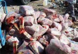 کشف و معدوم سازی بیش از 8500 کیلو گرم گوشت تاریخ مصرف
