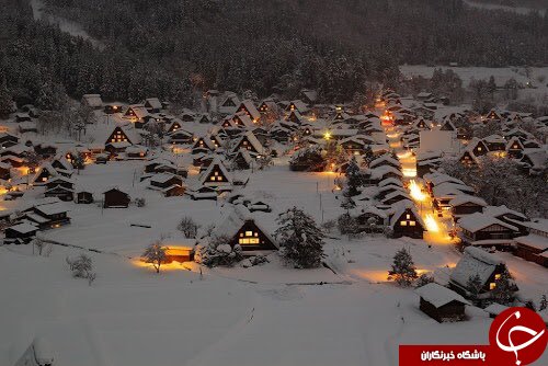 روستایی در ژاپن که برای تحمل سرمای سخت طراحی شده است