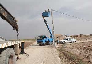 اتمام عملیات برق رسانی به روستای سَنرد