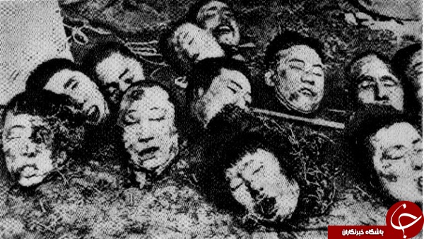 یادگاری یک جلاد با سر قربانیانش +تصاویر(18+)