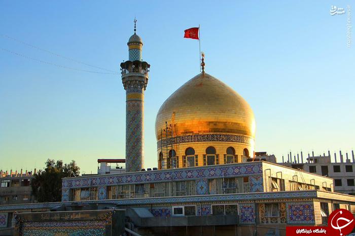 عکس/ نمای زیبا از حرم حضرت زینب(س)صبح امروز