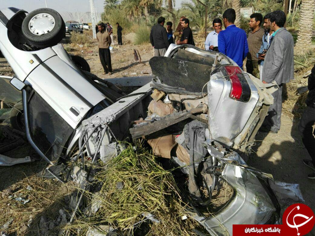 واژگونی پژو 6 دانش آموز را به کام مرگ کشاند + تصاویر