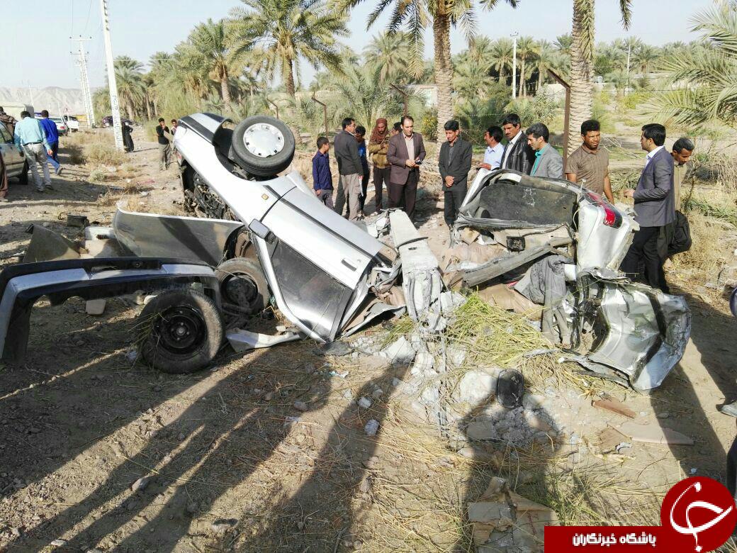 واژگونی پژو 6 دانش آموز را به کام مرگ کشاند + تصاویر