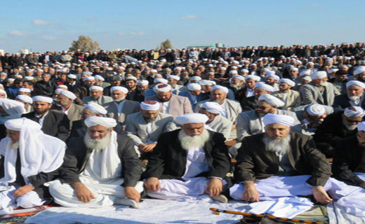 تشییع پیکر امام جمعه اهل سنت شهرستان بندر ترکمن+ عکس