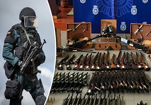 توقیف تسلیحات پیشرفته با قابلیت ساقط کردن هواپیما در اسپانیا+ تصاویر