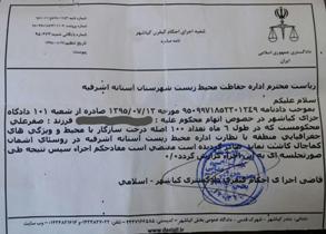 کاشت نهال حکم متخلف شکار