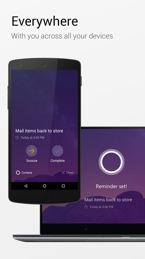 دانلود Microsoft Cortana  برنامه دستیار صوتی کورتانا اندروید / در حال کار