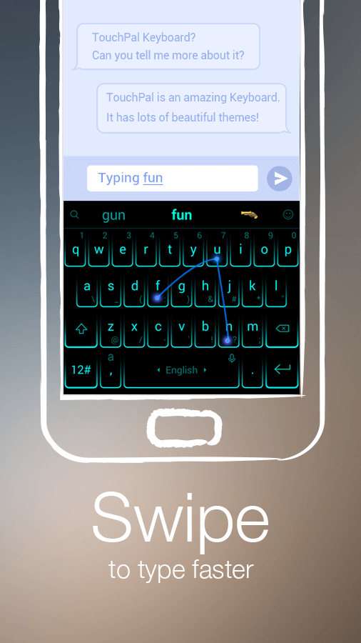 دانلود TouchPal Keyboard برای اندروید و Ios / صفحه کلید حرفه ای برای اندورید