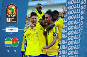 تساوی گابن مقابل بورکینافاسو با گلزنی اوبامیانگ