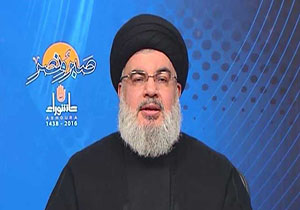 سخنرانی سید حسن نصرالله آغاز شد