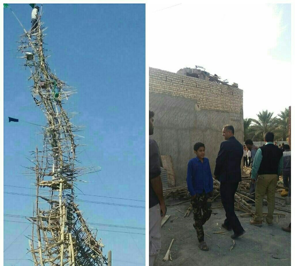 برج چوبی بادخالت پلیس وسیستم قضایی تخریب شد