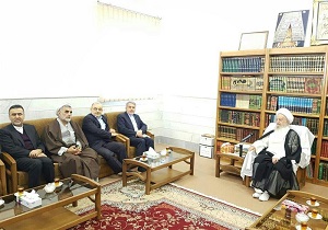 دیدار وزیر فرهنگ و ارشاد اسلامی با آیت الله مکارم شیرازی