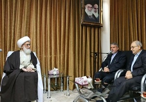 وزیر ارشاد با آیت‌الله نوری همدانی دیدار کرد