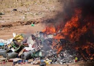 امحاء 9 تن کالای قاچاق در سنندج