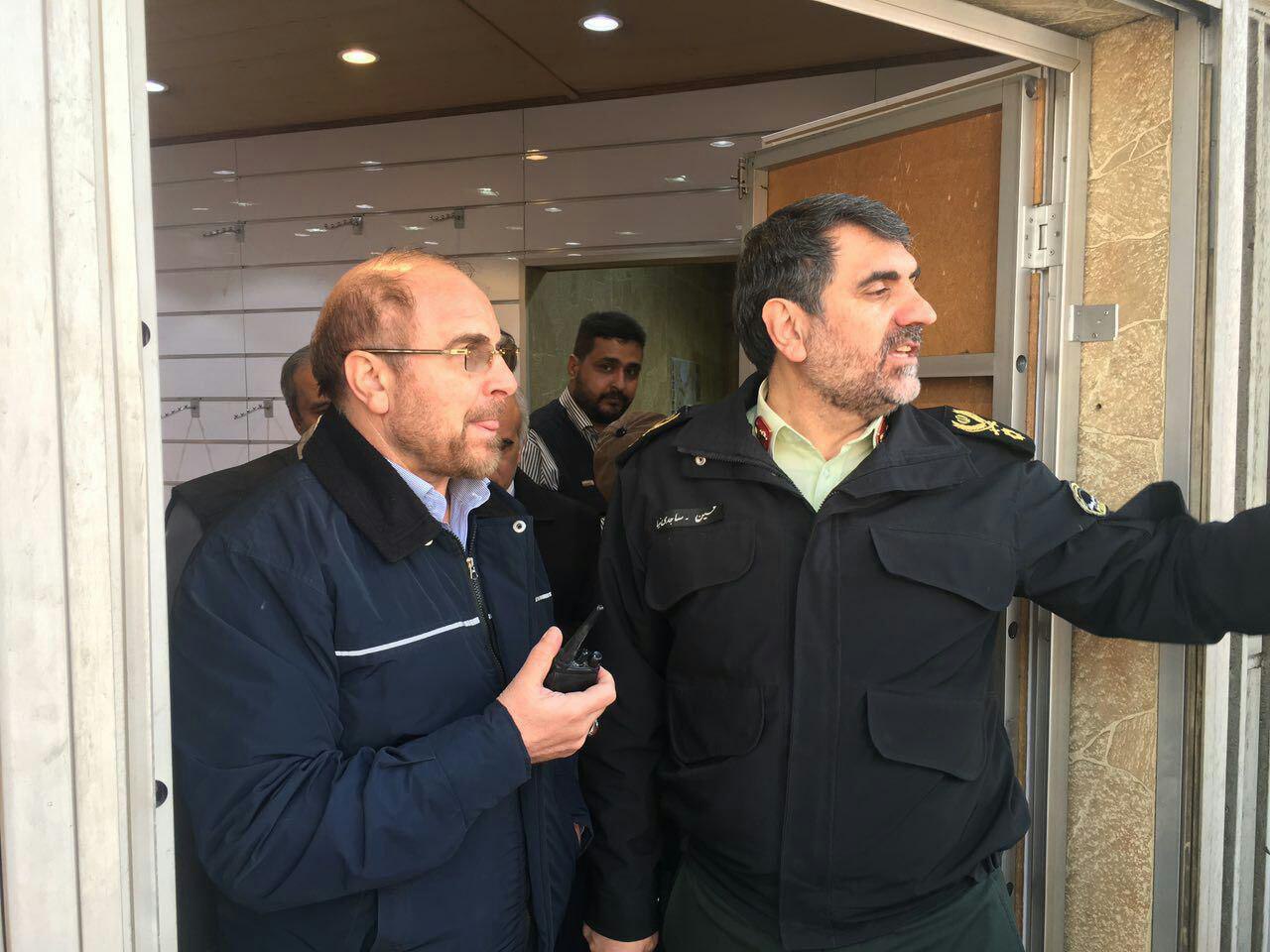 توضیحات قالیباف در مورد حادثه ساختمان پلاسکو
